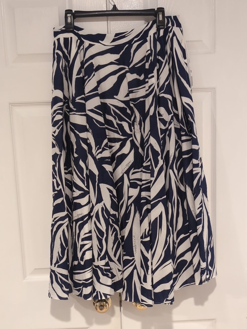 Boden 100% Cotton Blue & White Floral Skirt - 10